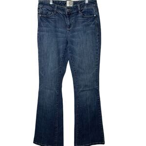 WHBM Jeans Women's Size 2 Signature Blanc Sculpting Blue Mid-Rise Flare Bootcut